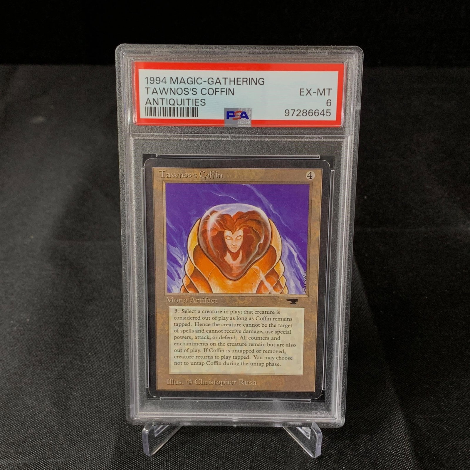 PSA 6 Tawnos's Coffin 1994 Magic the Gathering Antiquities Card: We are a veteran owned company. Please look at the pictures carefully to determine what you believe the condition of collectible is. We are currently accepting consignments. Email us a aeronhouse1994@