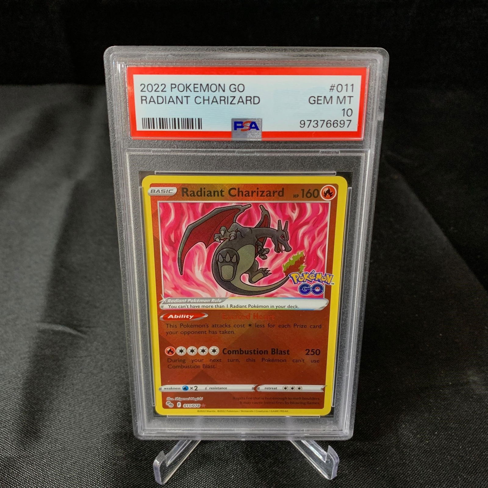 PSA 10 Radiant Charizard Pokemon Go (1 of 2)