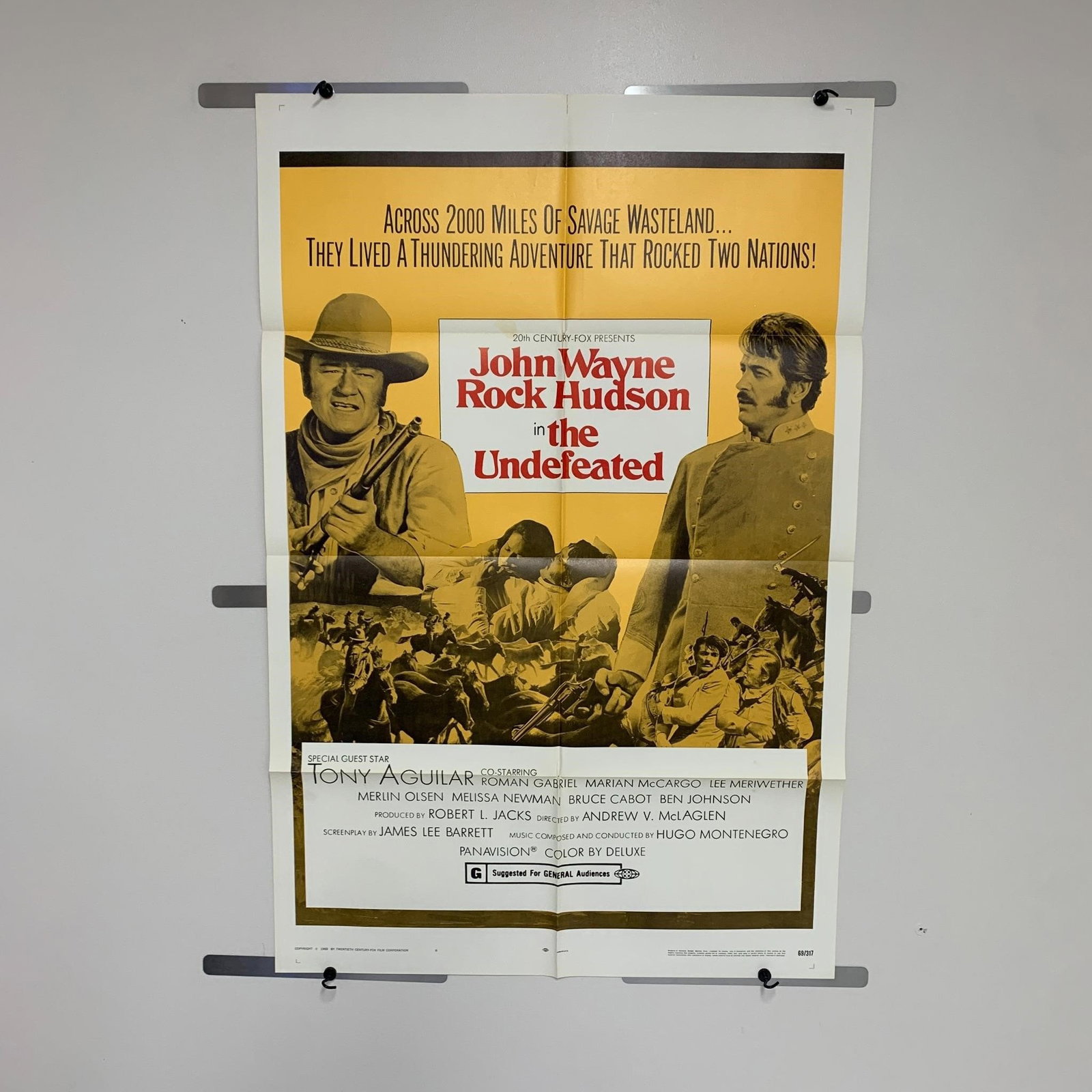The Undefeated Original 1 Sheet Poster John Wayne (1 of 7)