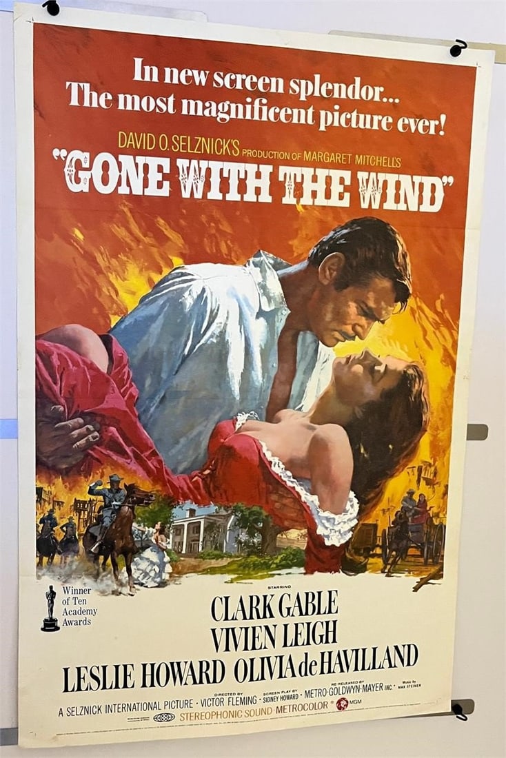 Gone With the Wind R68 One Sheet Movie Poster (1 of 2)