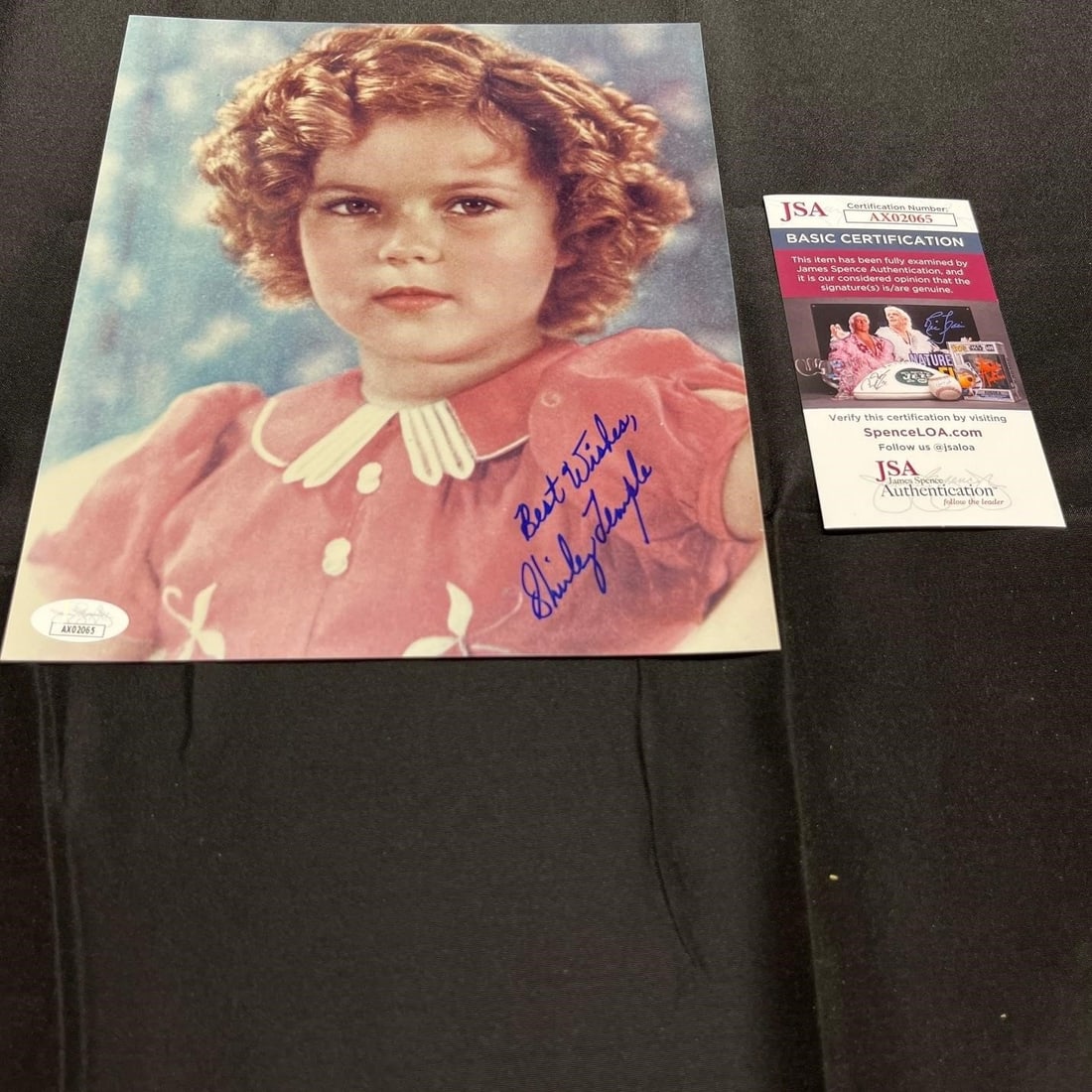 Shirley Temple Signed Photo JSA/COA Mint Signature (1 of 1)