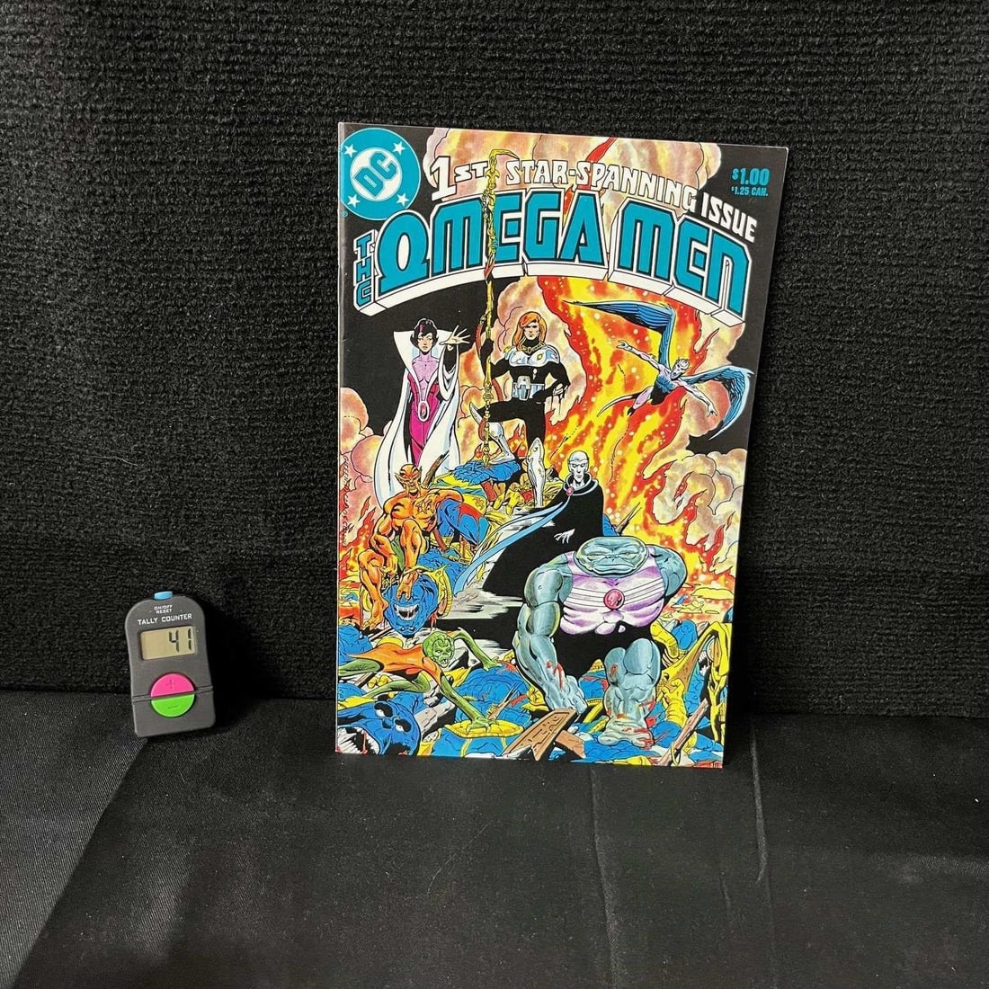 Omega Men 1 DC 1st Series: We are a veteran owned company. Please look at the pictures carefully to determine what you believe the condition of collectible is. We are currently accepting consignments. Email us a aeronhouse1994@