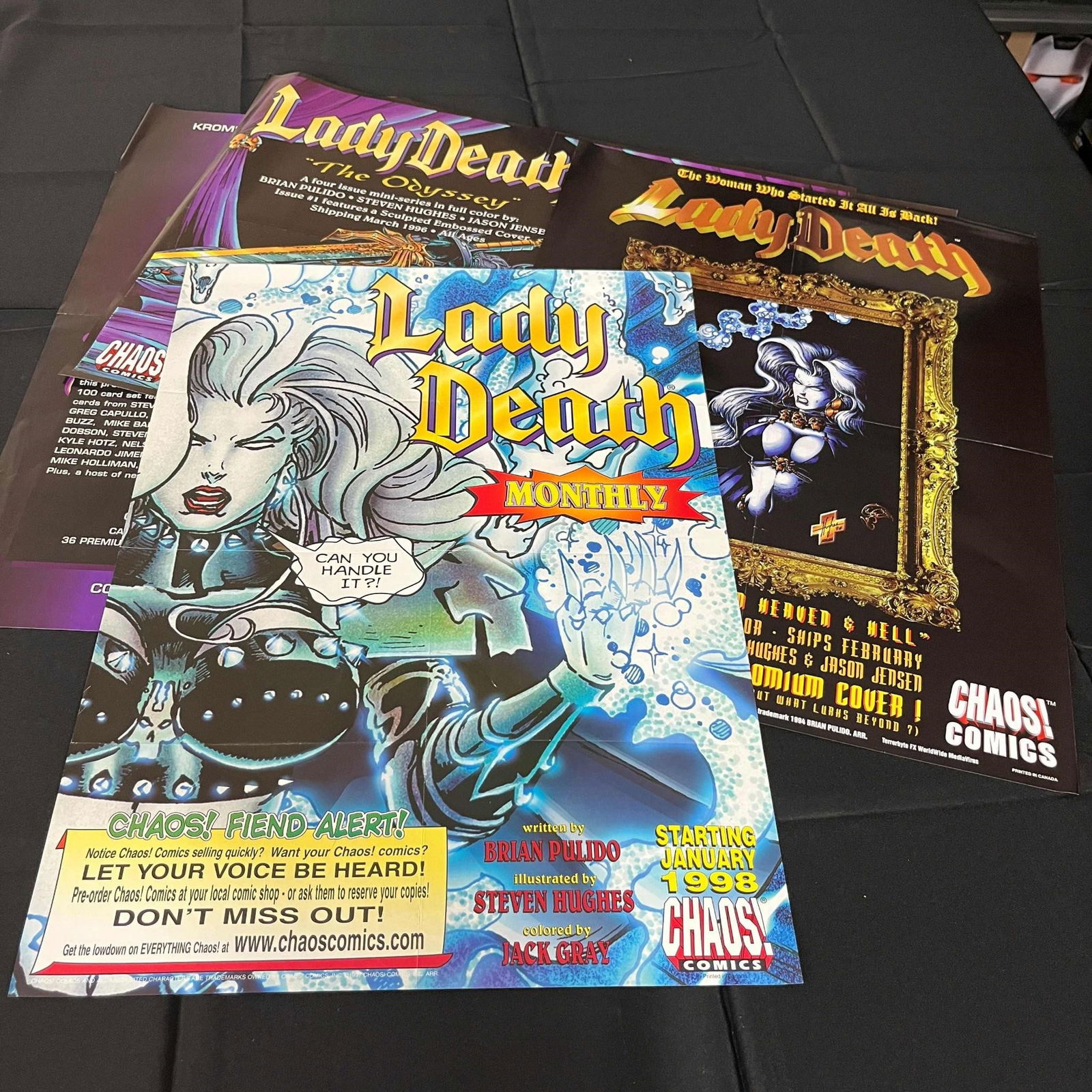Group of Lady Death Comic Promo Posters (1 of 6)
