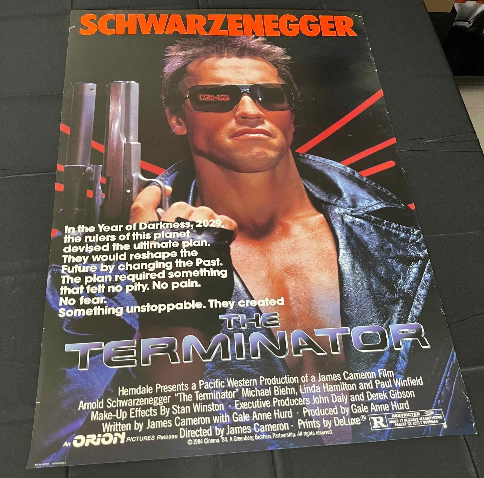 Terminator Original One Sheet Movie Poster (1 of 1)