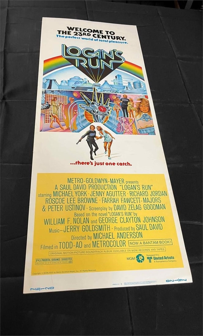 Logan's Run Original Insert Movie Poster Rolled (1 of 1)