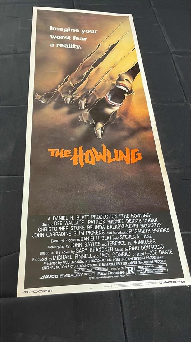 The Howling Original Insert Movie Poster Rolled (1 of 1)