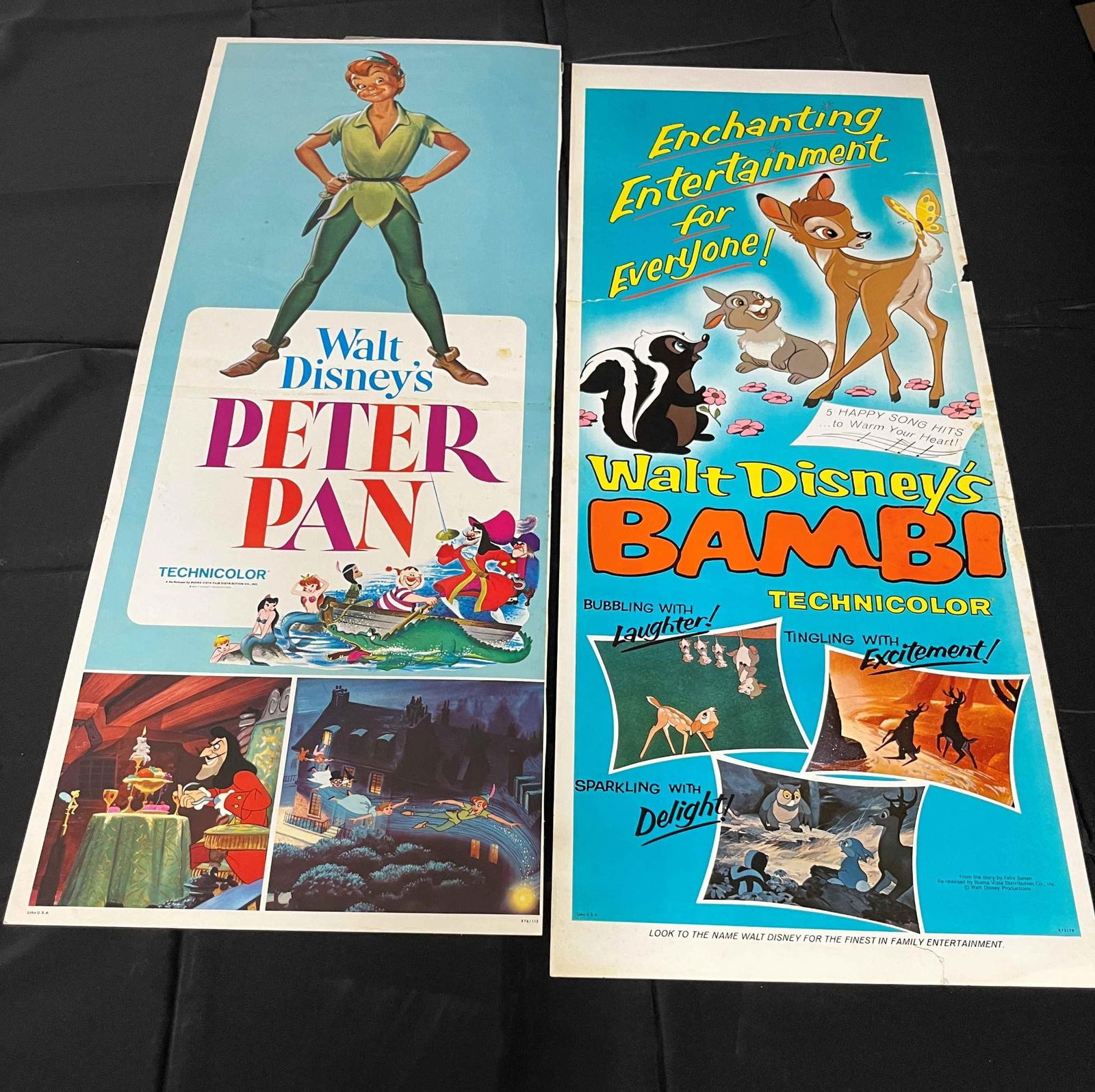 Peter Pan (Trimmed) & Bambi Re-Release Inserts (1 of 1)