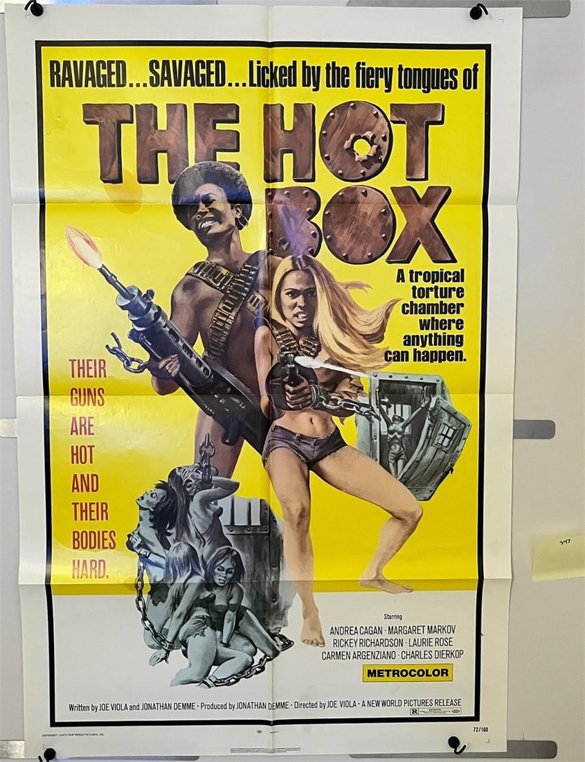 Hot Box Bondage Original One-Sheet Movie Poster: Measures 27X41 We are a veteran owned company. Please look at the pictures carefully to determine what you believe the condition of collectible is. We are currently accepting consignments. Email us a 