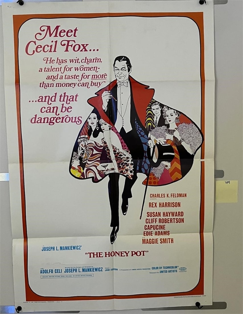 The Honey Pot Original One Sheet Movie Poster (1 of 4)