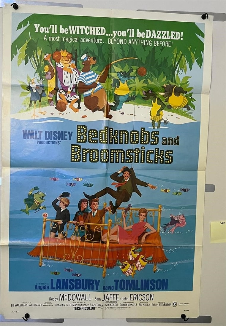 Bedknobs & Broomsticks Original Movie Poster (1 of 3)