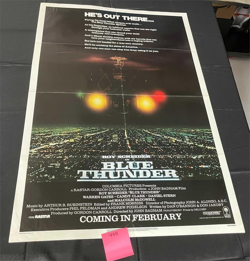 Blue Thunder Original One-Sheet Movie Poster (1 of 1)