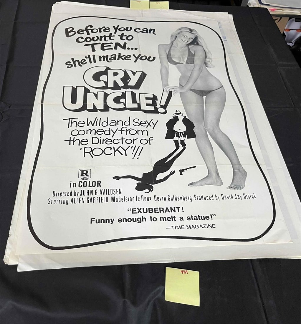 Cry Uncle Official One Sheet Movie Poster: Measures 27x41We are a veteran owned company. Please look at the pictures carefully to determine what you believe the condition of collectible is. We are currently accepting consignments. Email us a a