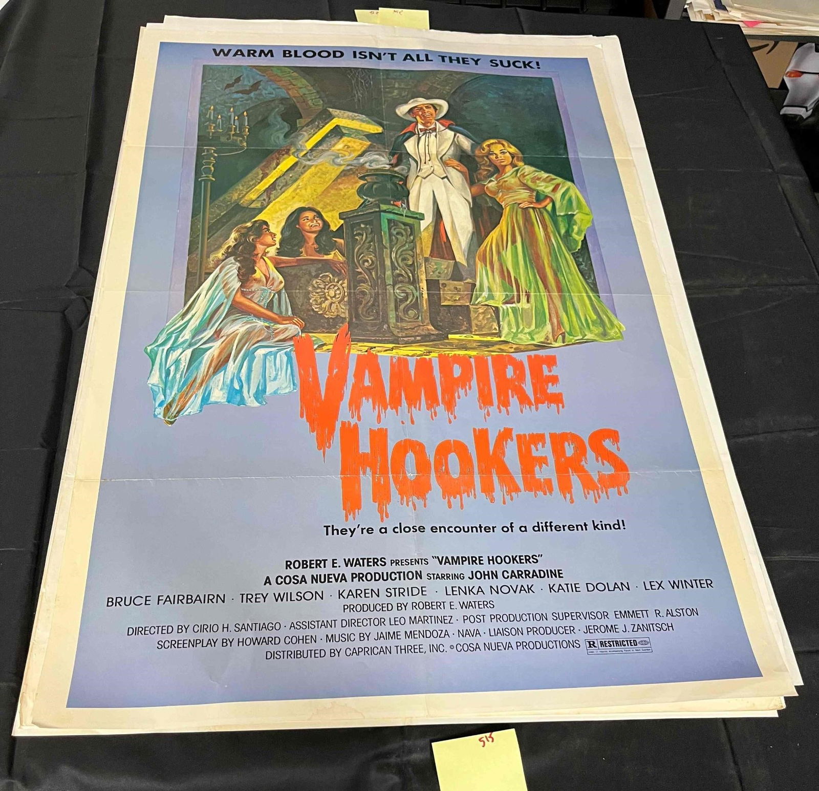 Vampire Hookers Original One Sheet Movie Poster (1 of 1)