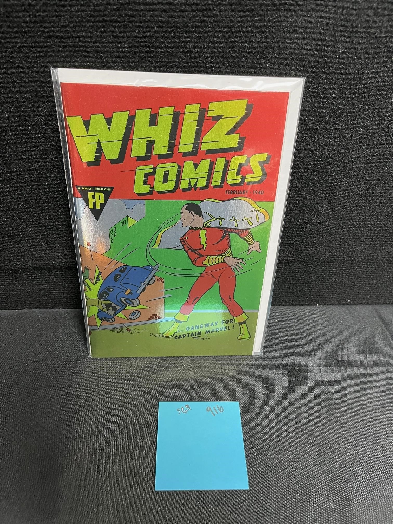 Whiz Comics 1 Foil LE Exclusive: We are a veteran owned company. Please look at the pictures carefully to determine what you believe the condition of collectible is. We are currently accepting consignments. Email us a aeronhouse1994@
