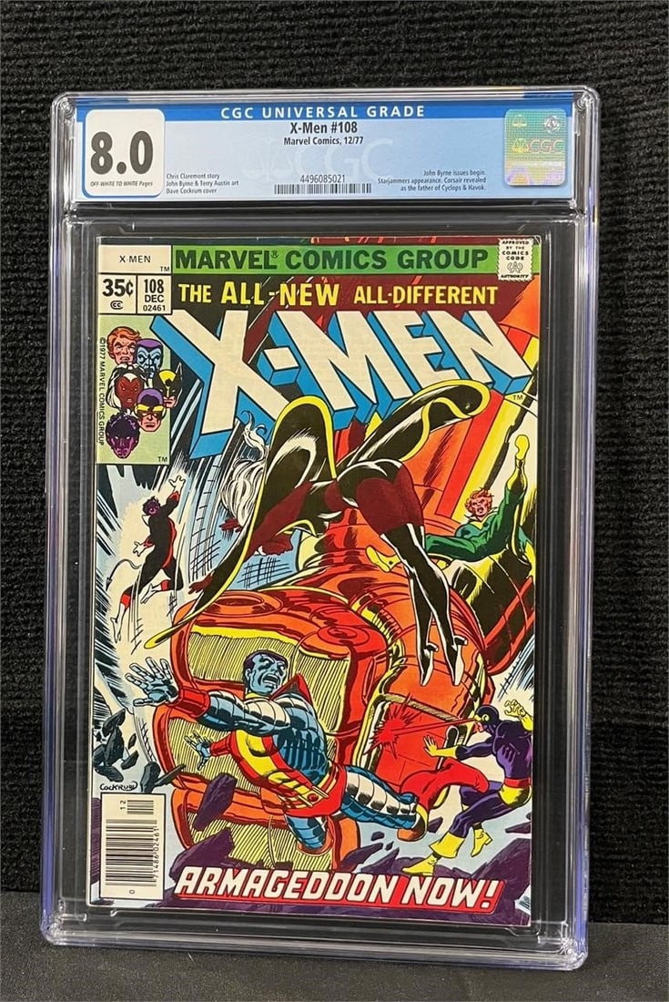 X-men 108 John Byrne Issues Begin CGC 8.0 (1 of 1)