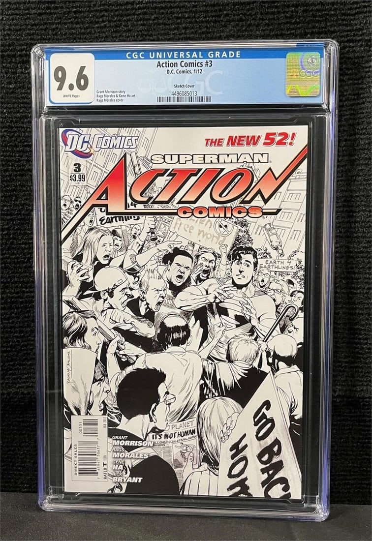 Action Comics 3 New 52 Sketch Cover CGC 9.6 (1 of 1)