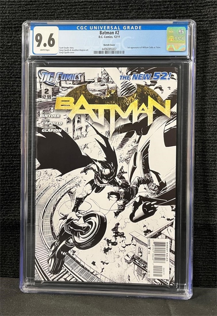 Batman 2 Sketch Cover CGC 9.6 (1 of 1)