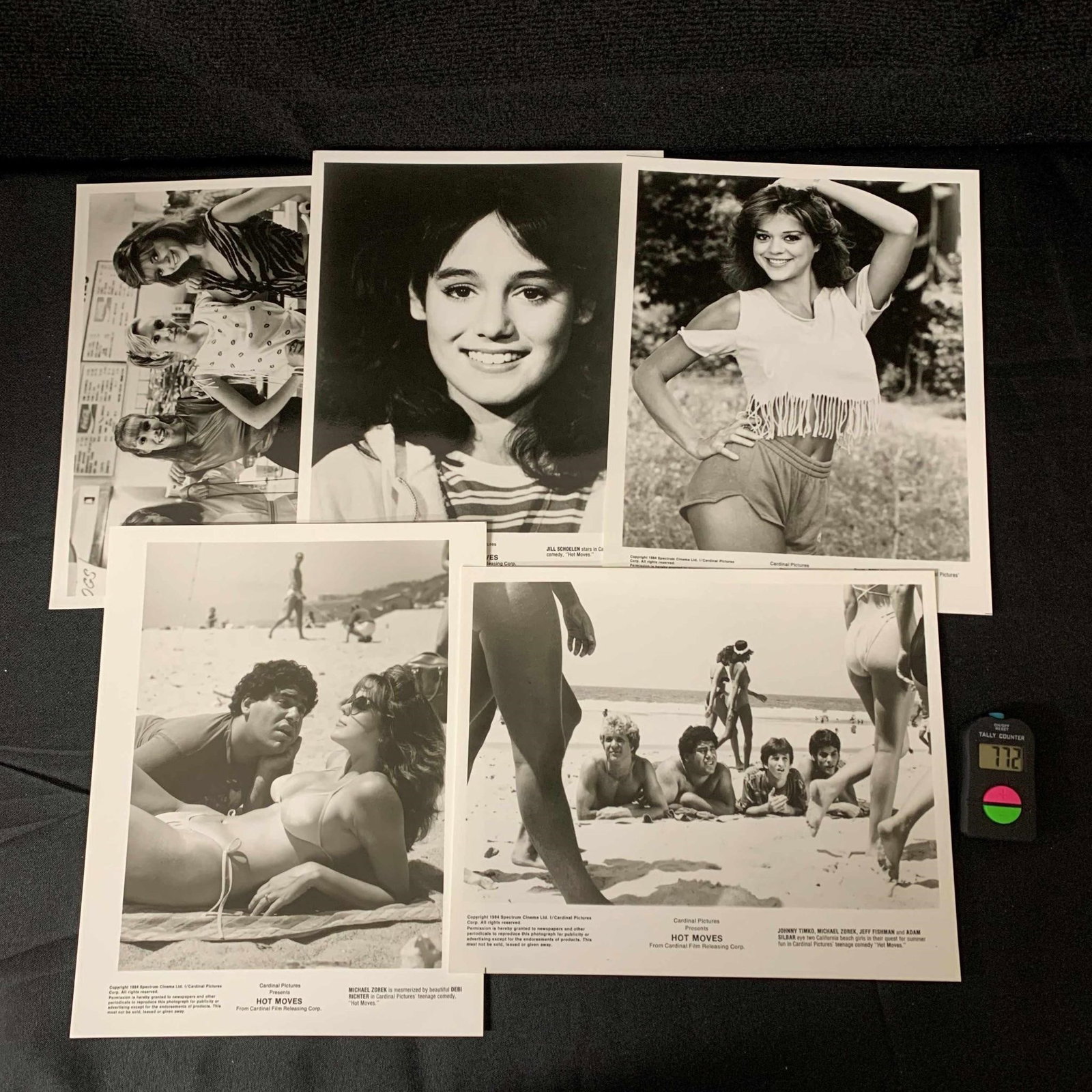 Hot Moves Movie Photo Lobby Cards: We are a veteran owned company. Please look at the pictures carefully to determine what you believe the condition of collectible is. We are currently accepting consignments. Email us a aeronhouse1994@