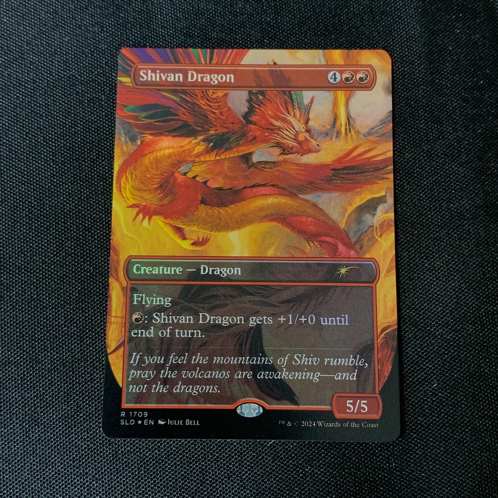 Shivan Dragon MTG SLD Promo Card: Shivan Dragon Magic the Gathering Foil Promo Secret Lair Drop. We are a veteran owned company. Please look at the pictures carefully to determine what you believe the condition of collectible is. We a