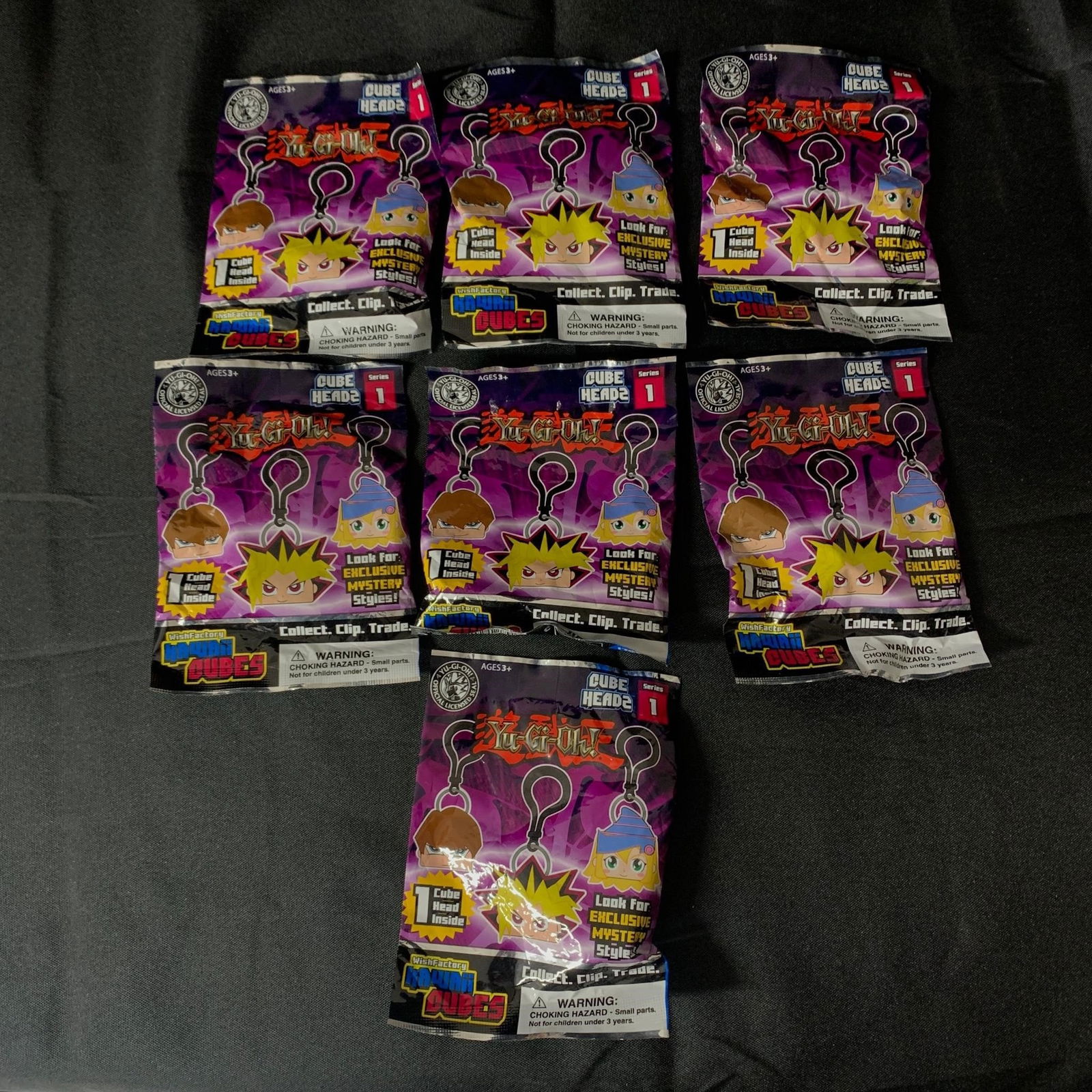 Sealed Series 1 Yugioh Cube Head Key Chains (1 of 3)