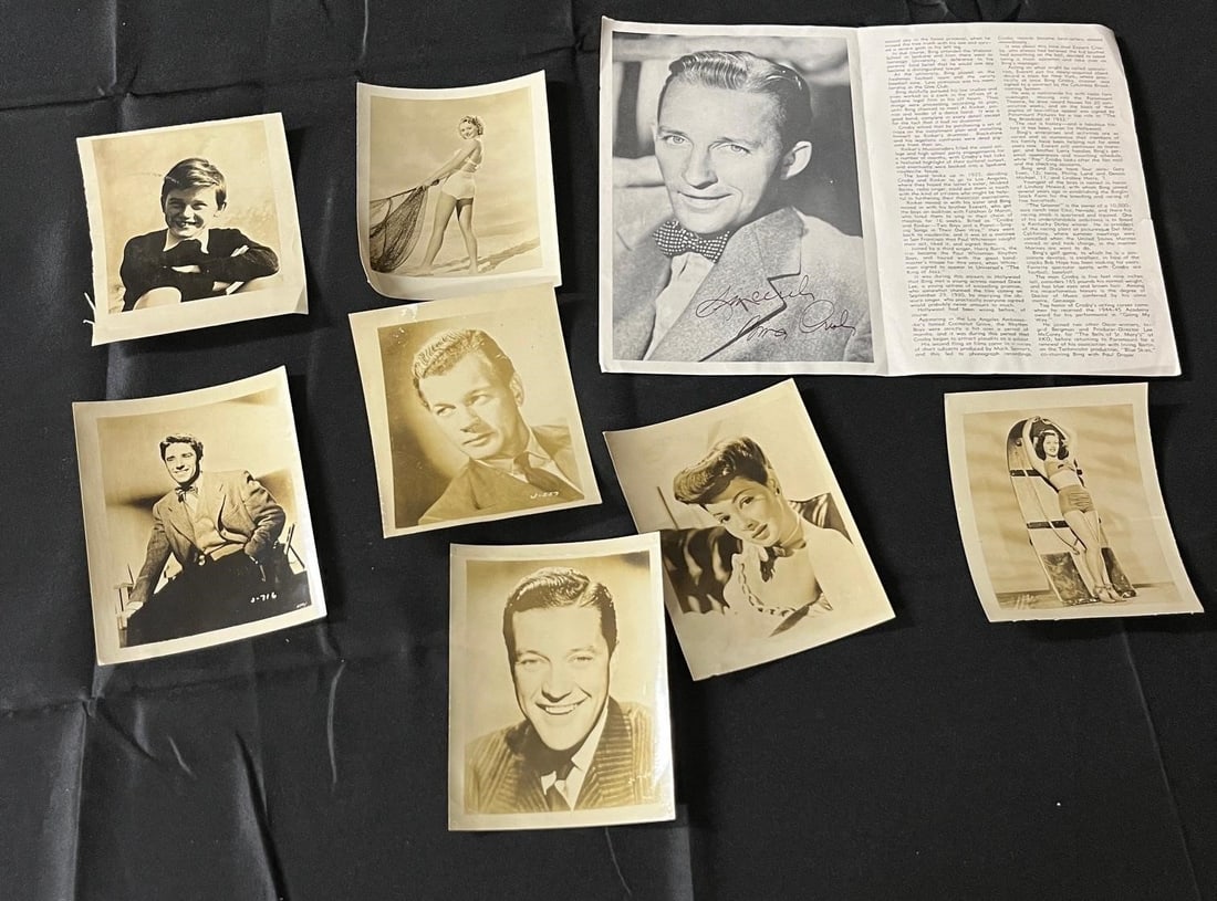 Group of Film Star & Model Photographs Bing Crosby (1 of 2)