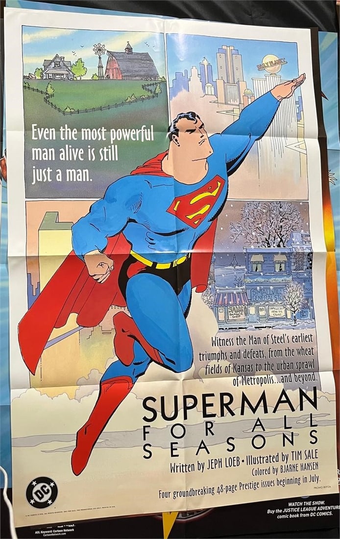 DC Comic Promo Posters w/JLA & Superman (1 of 8)