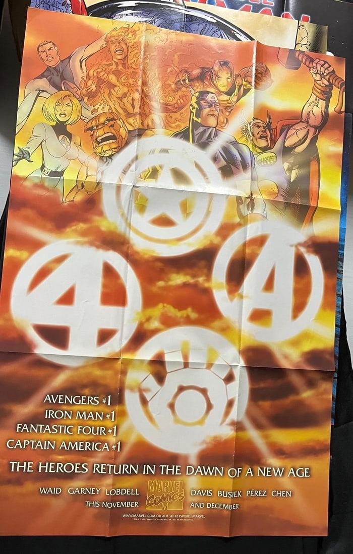 Marvel Comic Promo Posters w/Iron Man + (1 of 3)