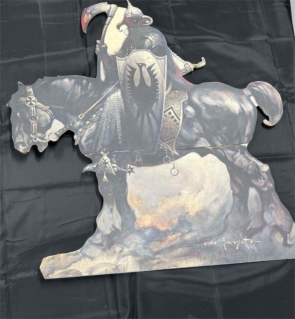 Frank Frazetta Death Dealer 70's Cardboard Promo (1 of 2)
