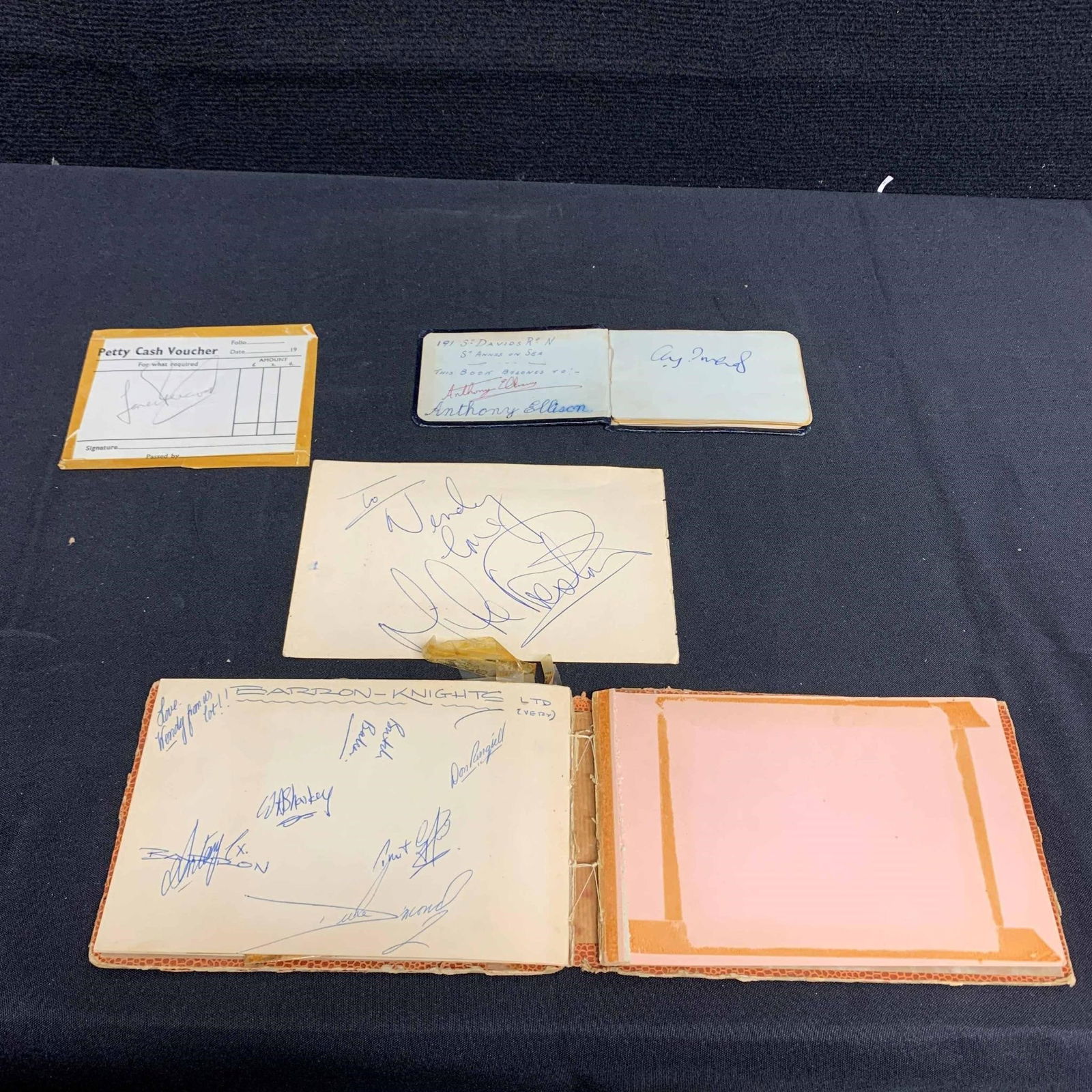 Antique Autograph Album w/ Autos No COA (1 of 6)