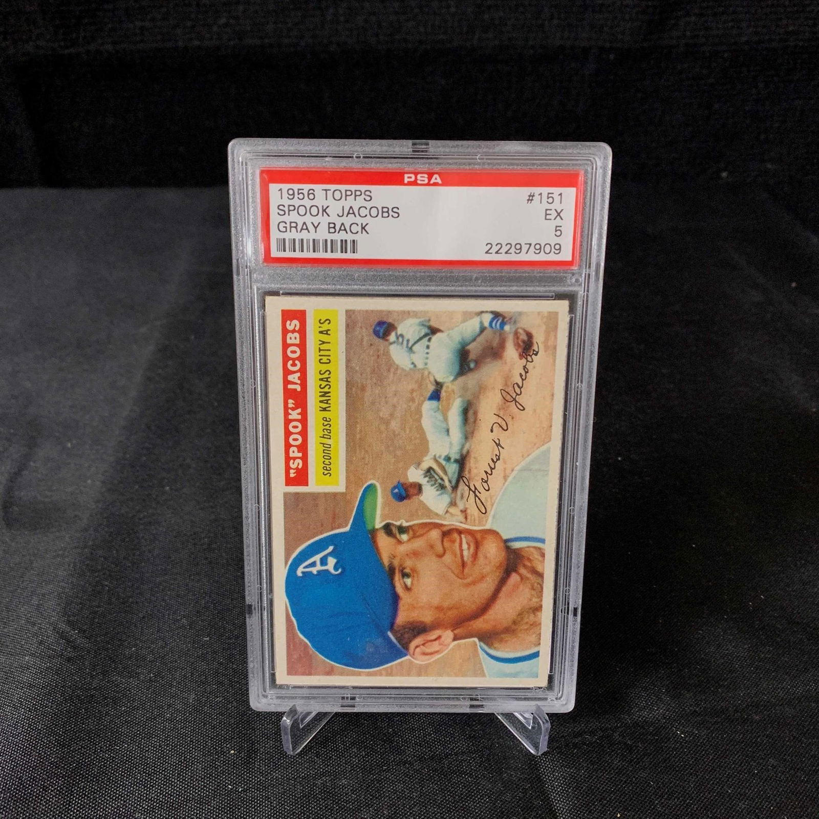1956 Topps Spooky Jacobs Grey Back PSA 5 (1 of 2)