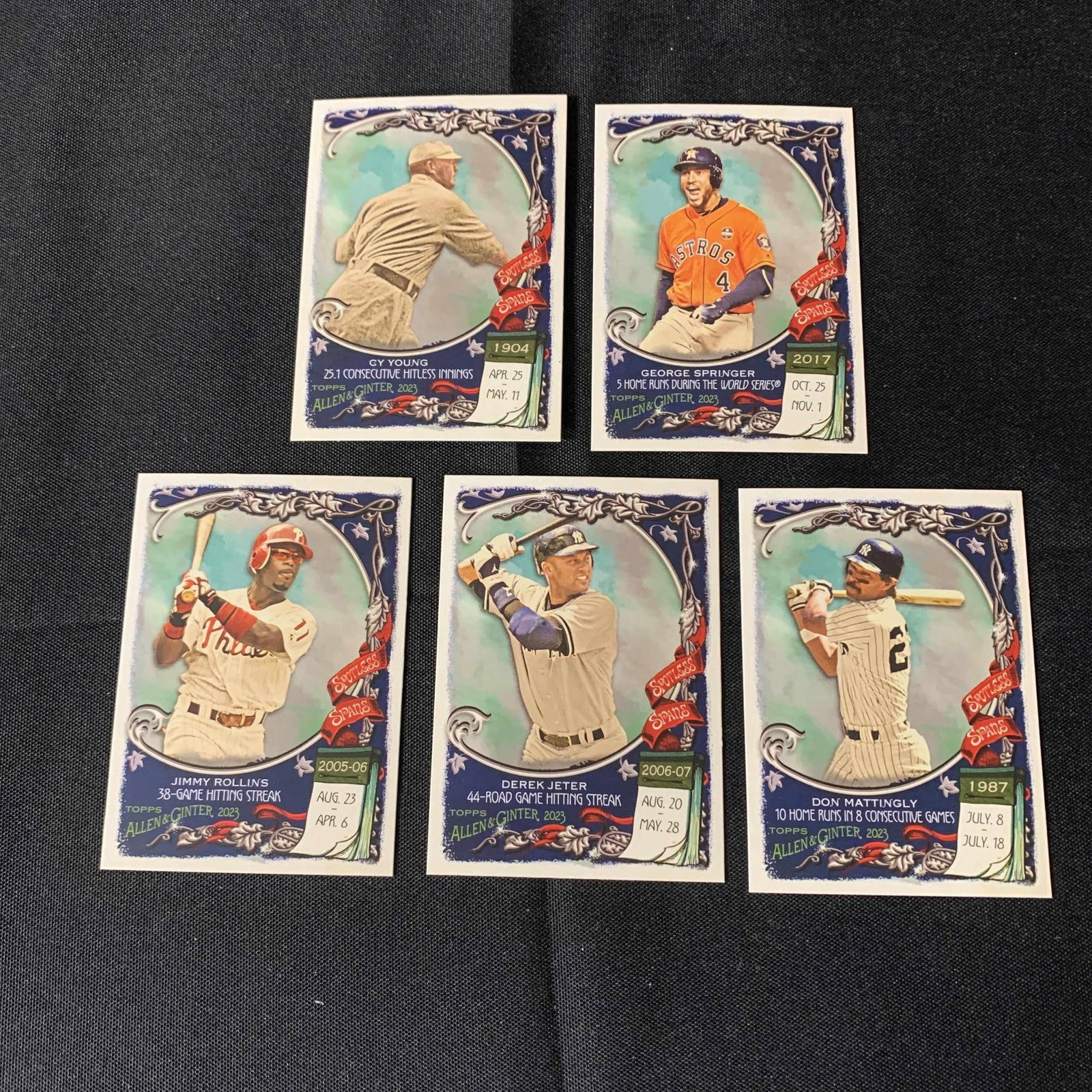 Topps Allen & Ginter Inserts Jeter + (1 of 2)