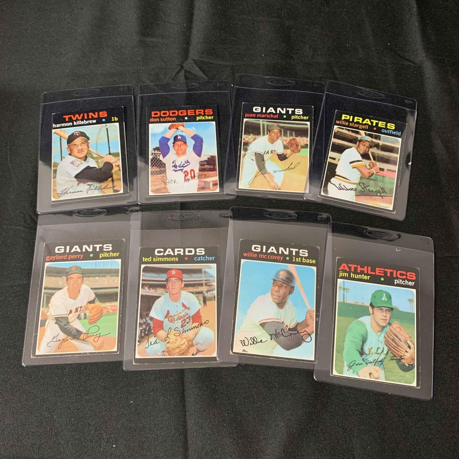 1971 Topps HOF 8 Card Lot (1 of 2)