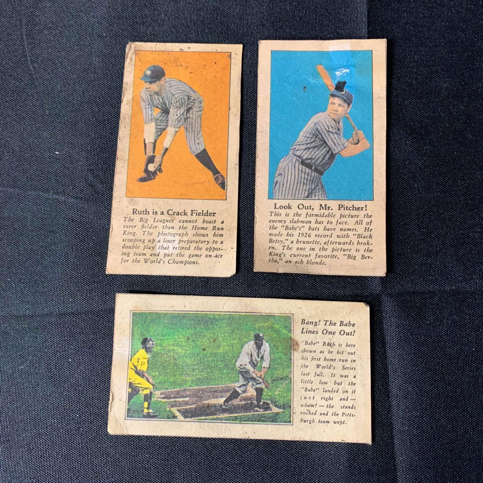 Babe Ruth Fro-Joy Reprint Cards: We are a veteran owned company. lease look at the pictures carefully to determine what you believe the condition of collectible is. We are currently accepting consignments. Email us a aeronhouse1994@g