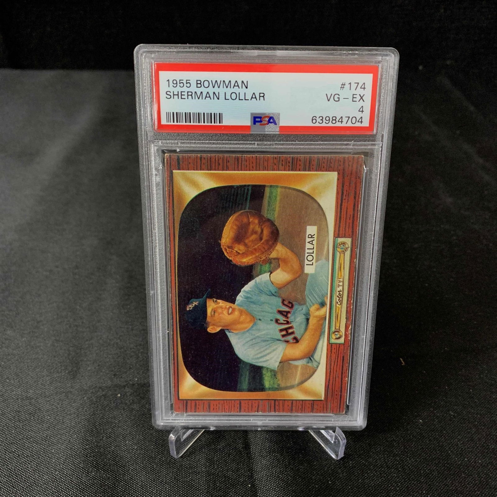 1955 Bowman Sherman Lollar PSA 4 (1 of 2)