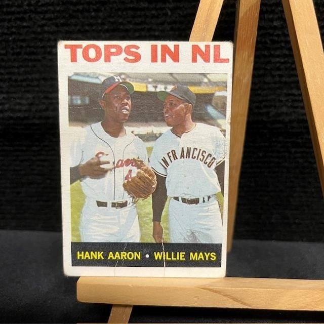 Hank Aaron & Willie Mays 1964 Topps #423 (1 of 2)