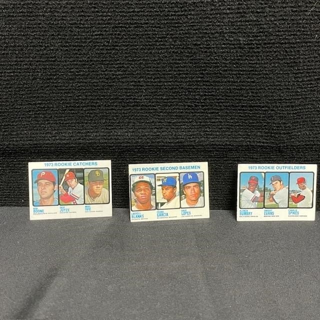 1973 Topps RC Lot w/ Lopes, Evans, & Boone (1 of 2)