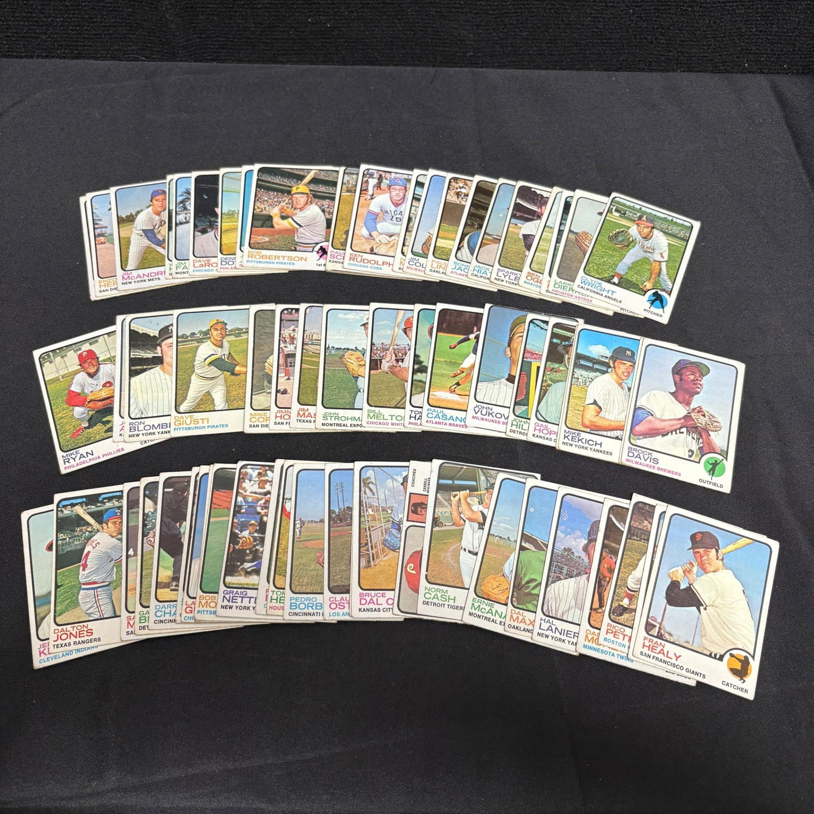 1973 Topps Baseball Card Lot Aprx 100 Cards (1 of 2)