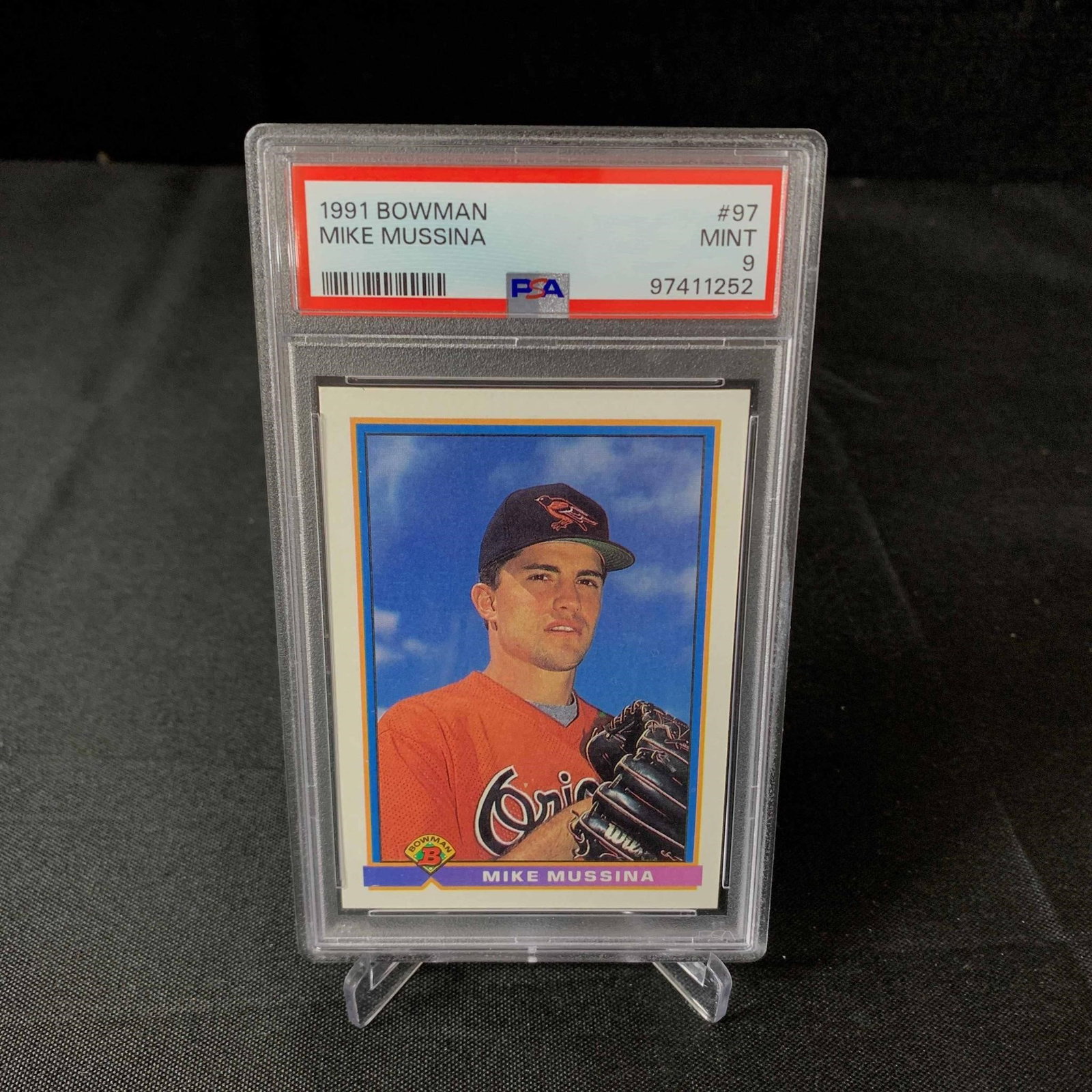 Mike Mussina 1991 Bowman #97 PSA 9: We are a veteran owned company. lease look at the pictures carefully to determine what you believe the condition of collectible is. We are currently accepting consignments. Email us a aeronhouse1994@g