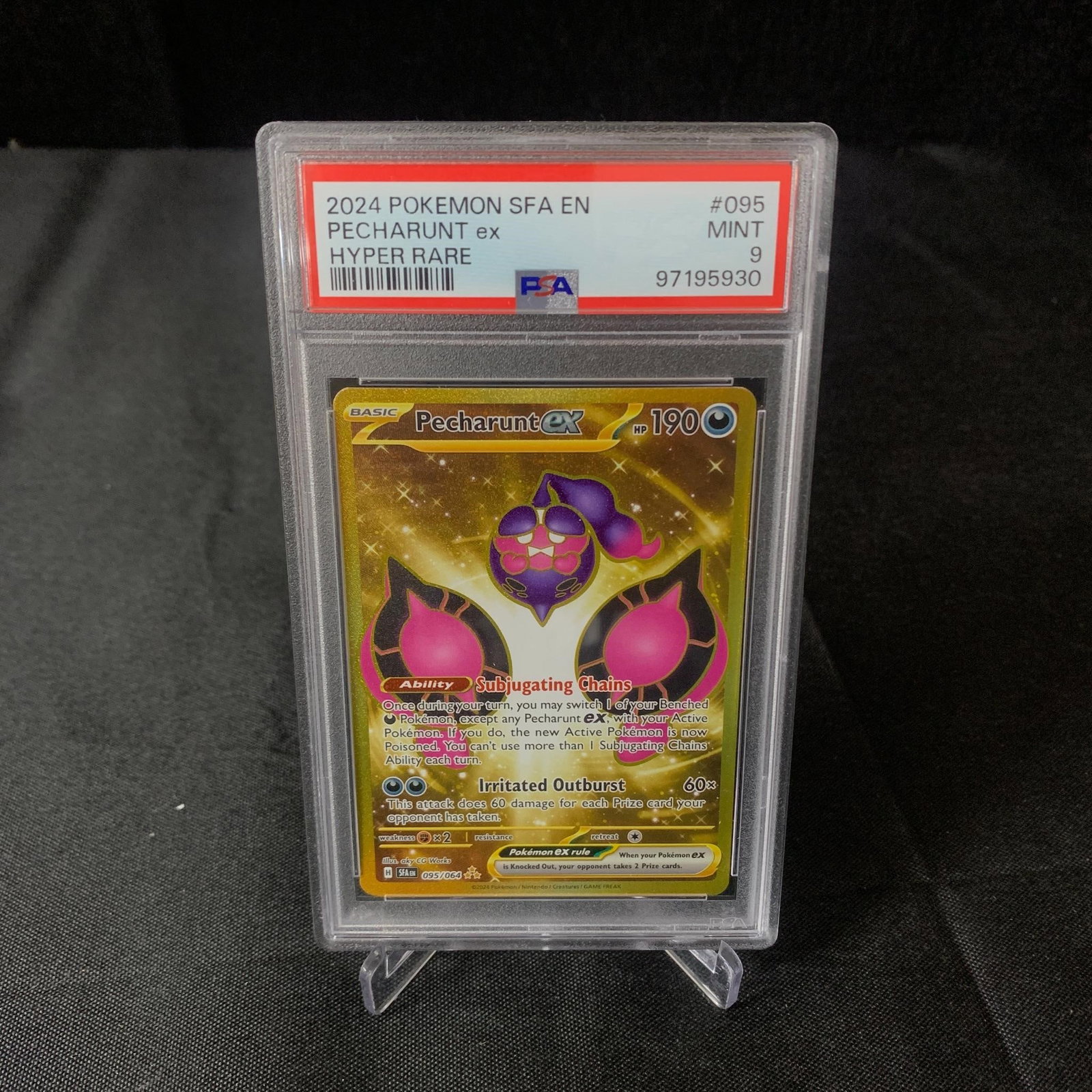 PSA 9 Pecharunt EX Gold Hyper Rare (1 of 2)