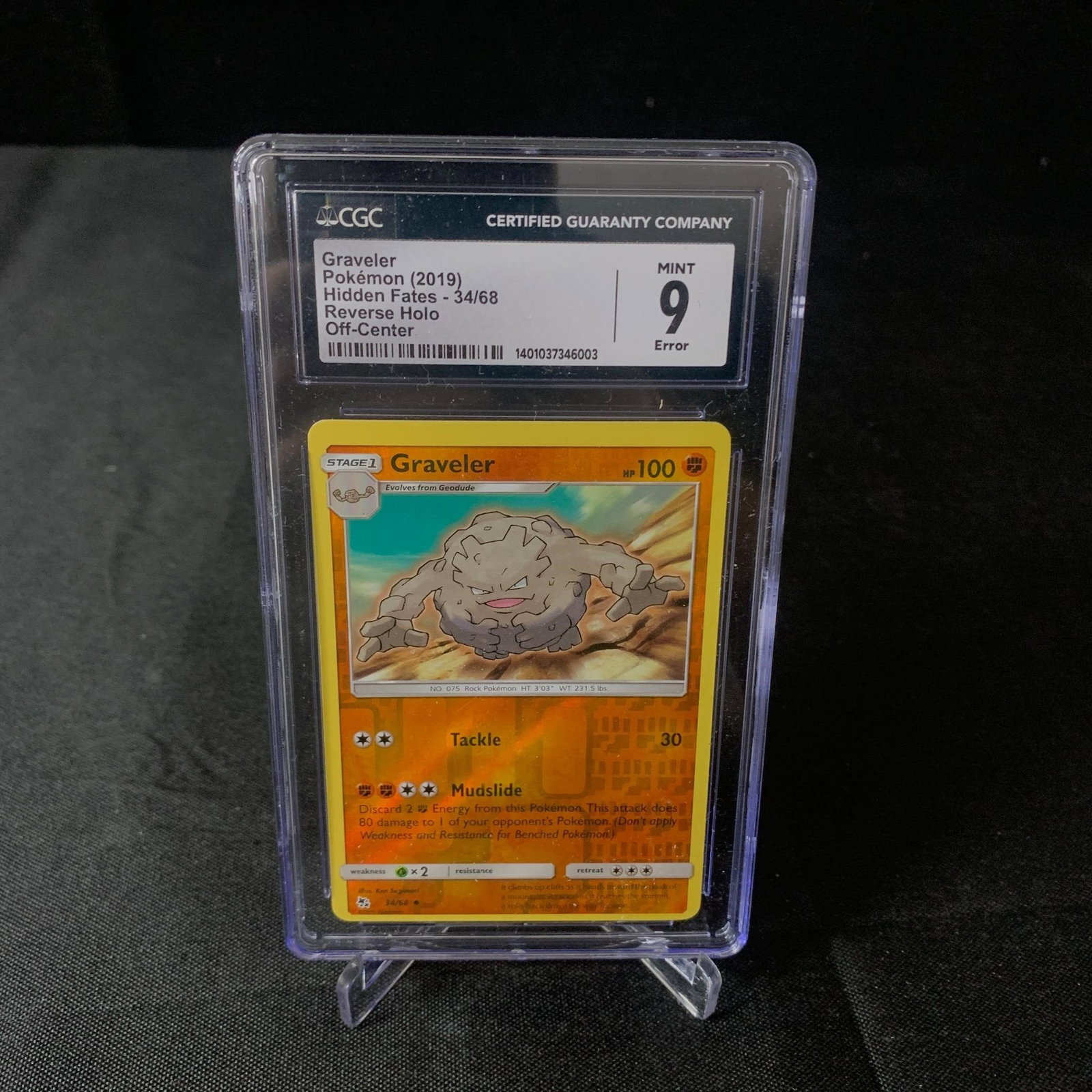 CGC 9 Graveler RH Error (OC) (1 of 2)