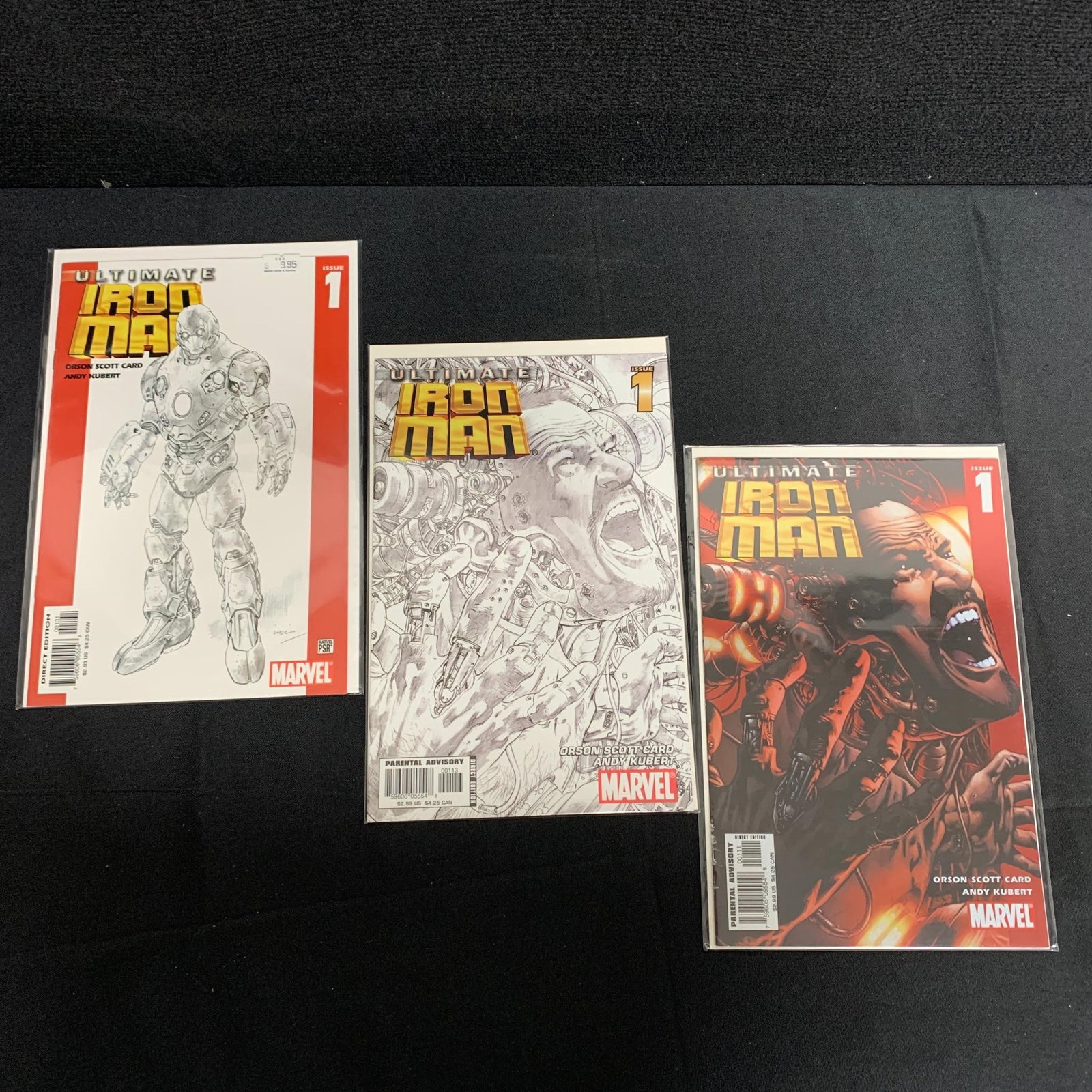 Ultimate Iron Man 1 3 Variant Cover Lot (1 of 1)