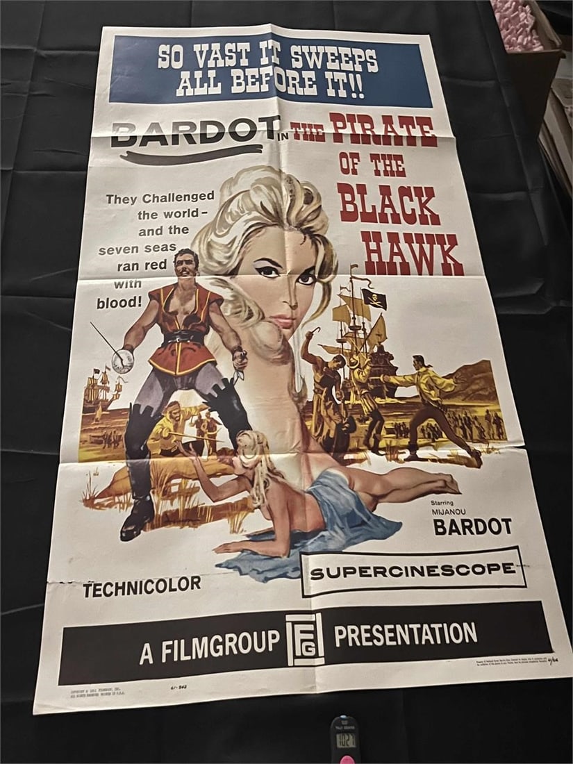 Pirate of the Black Hawk Bardot Movie Poster (1 of 3)
