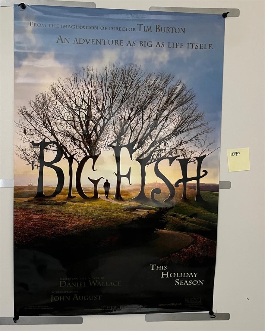 Tim Burton's Big Fish Original Movie Poster: rolled Measures 20X40 We are a veteran owned company. lease look at the pictures carefully to determine what you believe the condition of collectible is. We are currently accepting consignments. Email