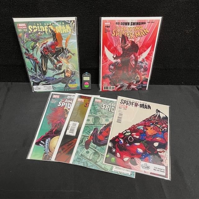 Modern Age Spider-man Comics w/ASM: We are a veteran owned company. lease look at the pictures carefully to determine what you believe the condition of collectible is. We are currently accepting consignments. Email us a aeronhouse1994@g