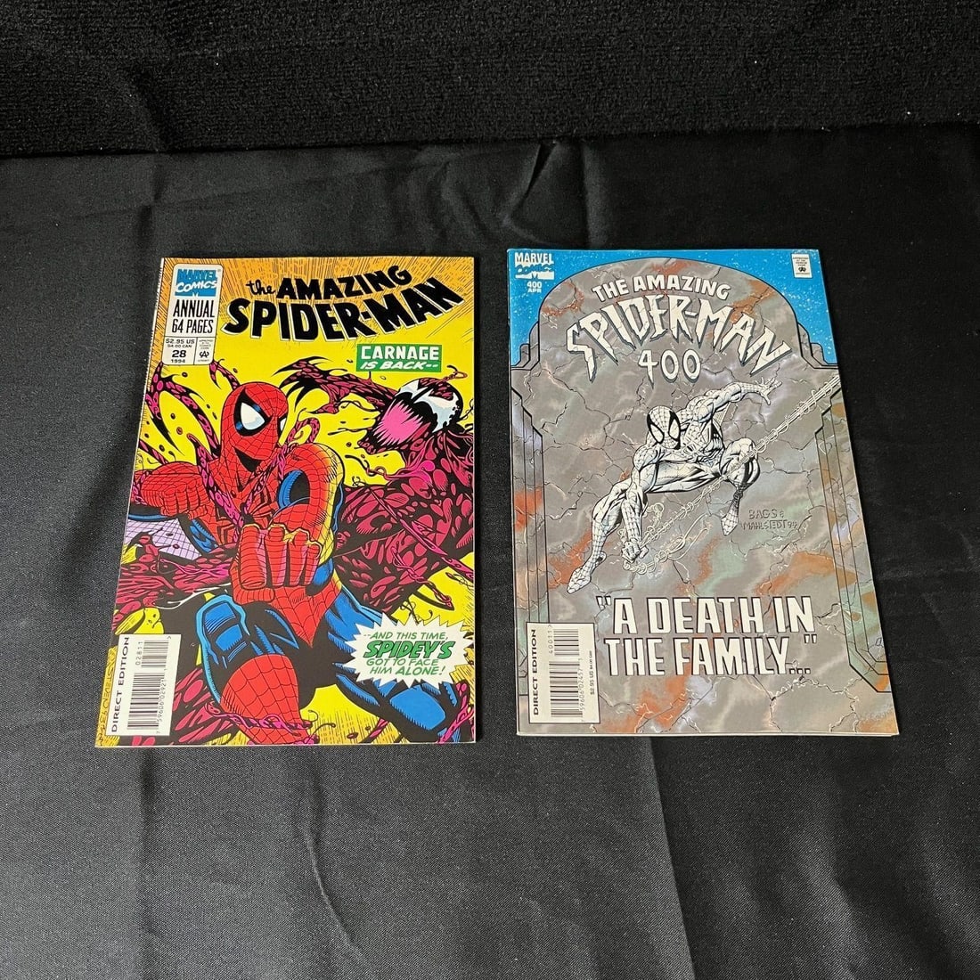 Amazing Spider-man 400 + Annual #28 Comics: We are a veteran owned company. lease look at the pictures carefully to determine what you believe the condition of collectible is. We are currently accepting consignments. Email us a aeronhouse1994@g