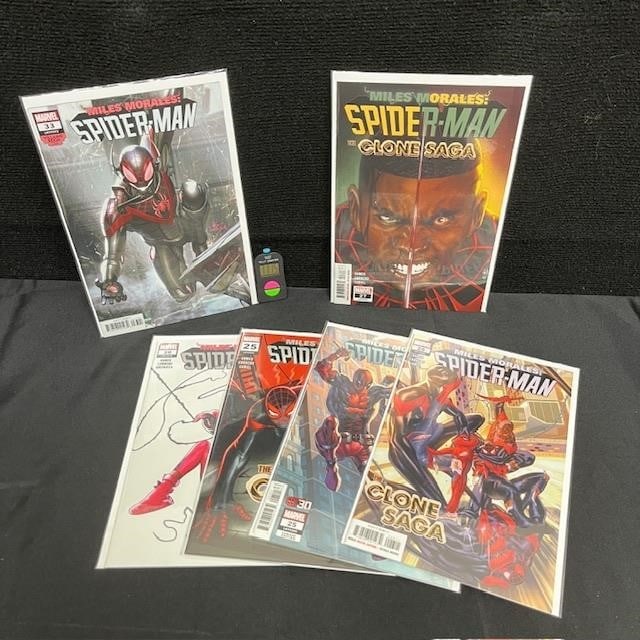 Miles Morales Spider-man Comic Lot: We are a veteran owned company. lease look at the pictures carefully to determine what you believe the condition of collectible is. We are currently accepting consignments. Email us a aeronhouse1994@g