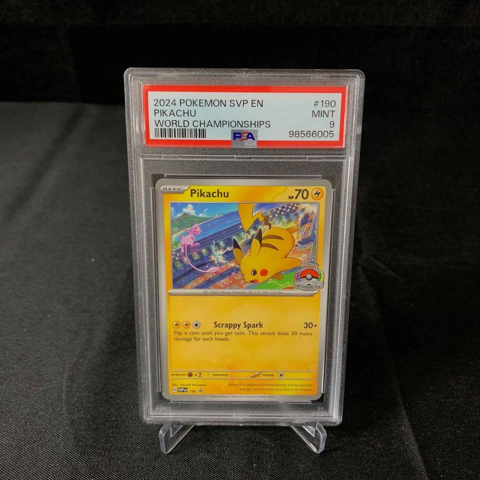 PSA 9 Pikachu World Championships Promo (1 of 2)
