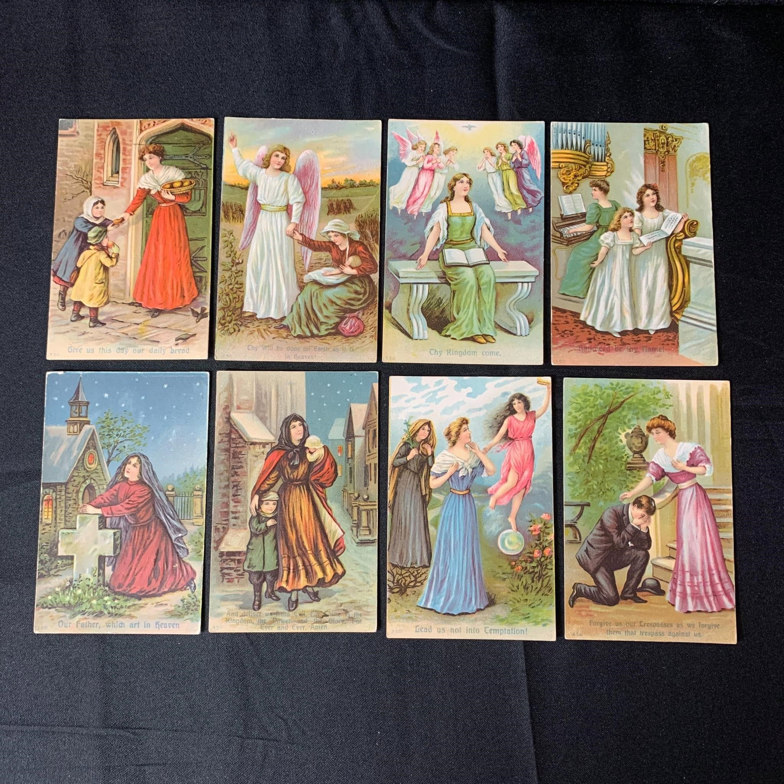 1910s Embossed Prayer Post Card Set (1 of 2)