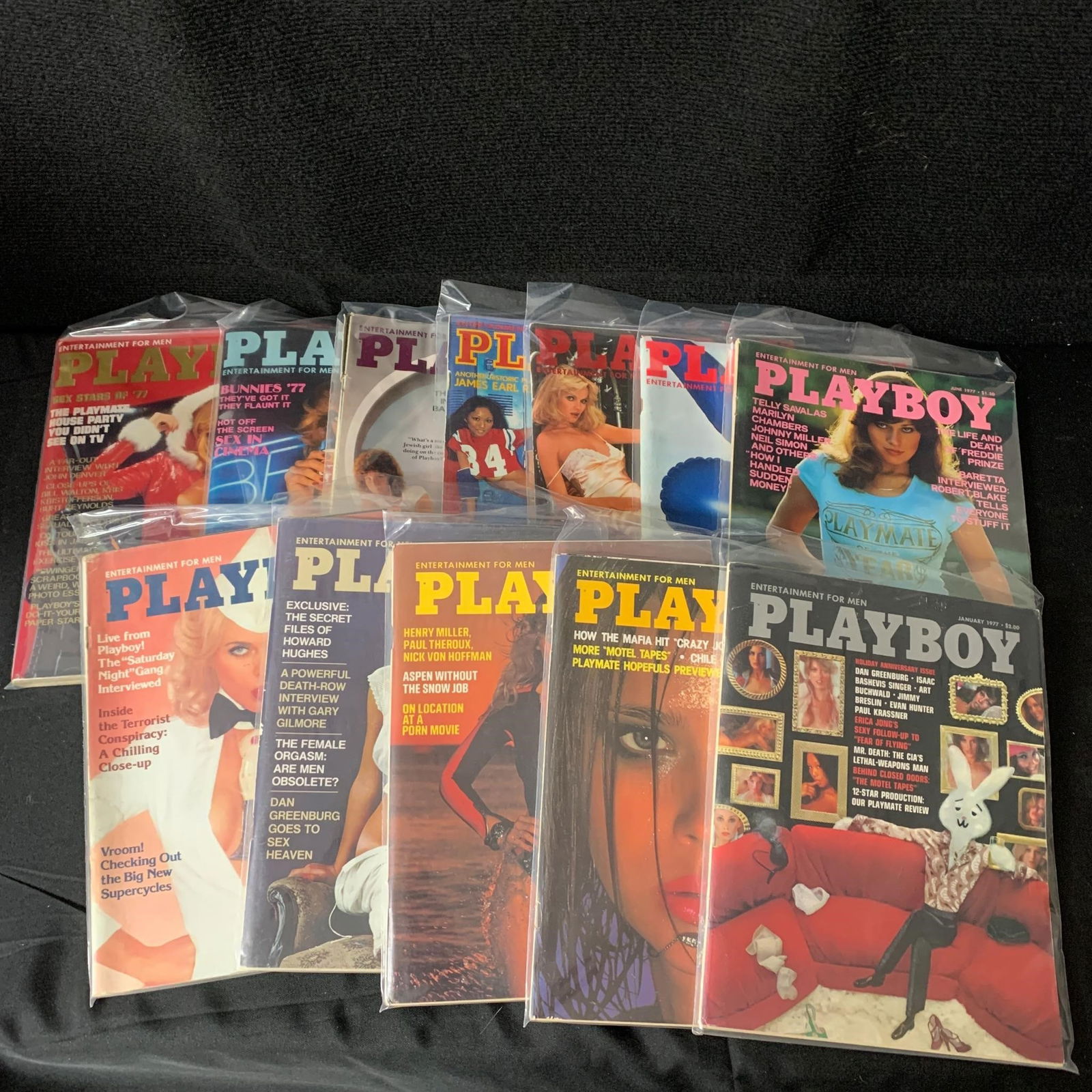 1977 Playboy Magazines, Complete Year (1 of 4)