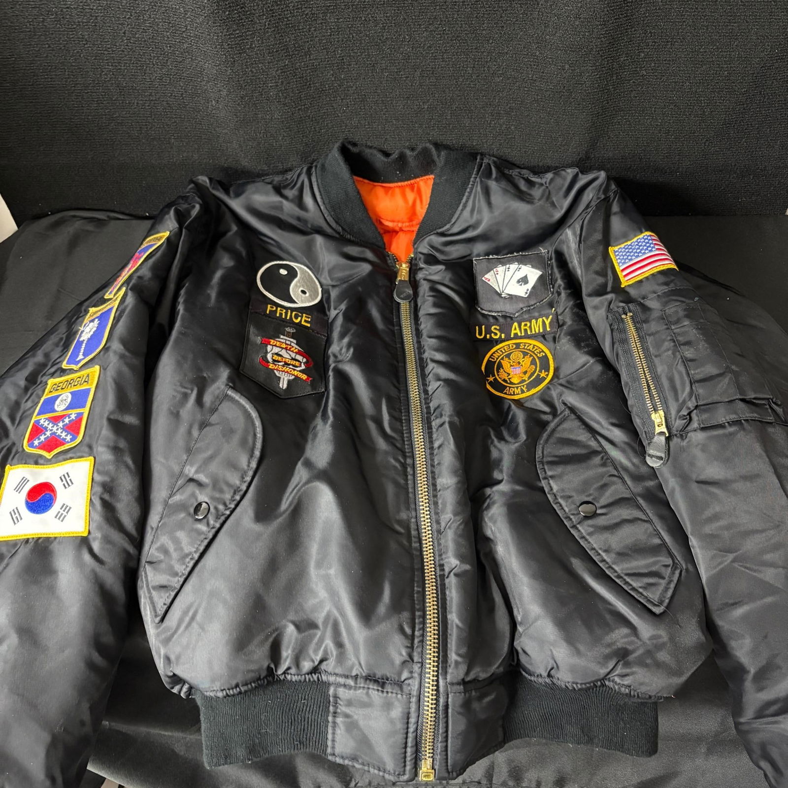 Vintage US Army Bomber style Jacket (1 of 4)